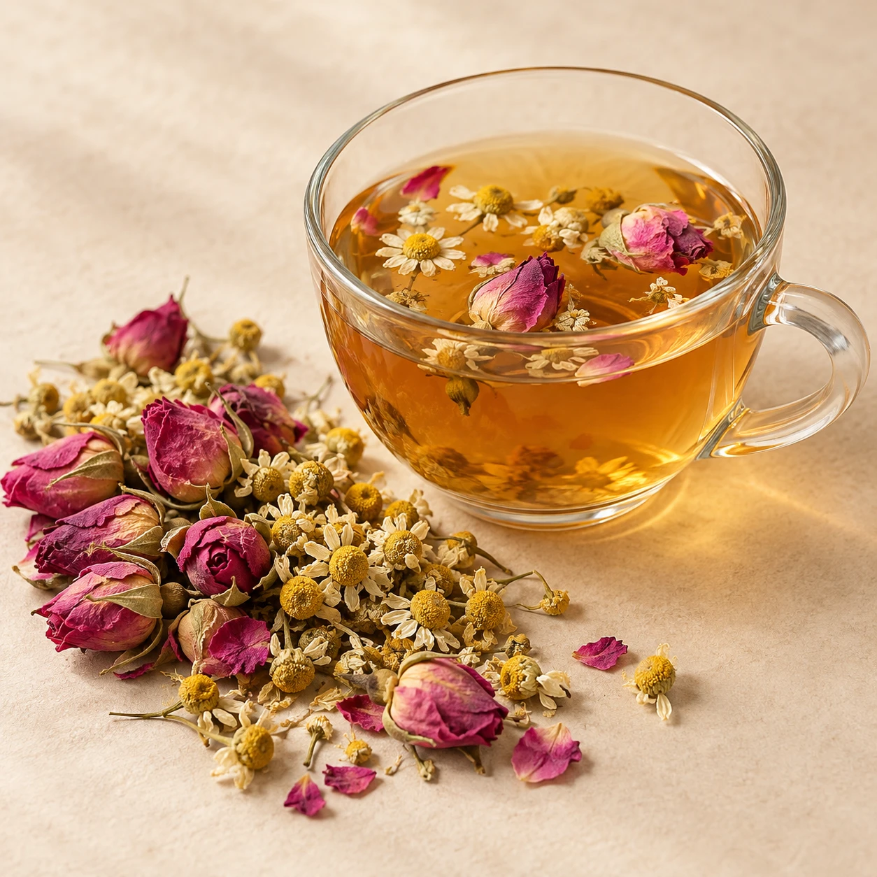 دمنوش گل و بابونه — نمونه نمایشی